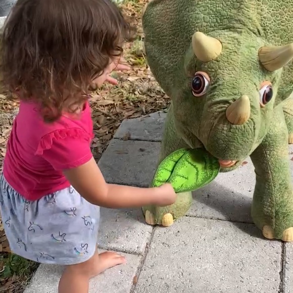 Playskool Kota My Triceratops Dinosaur Animatronic Life-Sized 3ft. - Picture 5 of 9